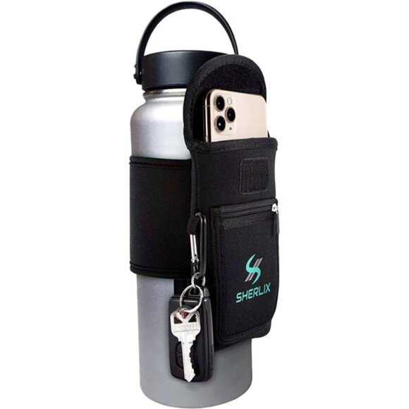 Gym Water Bottle Pouch -18-40 oz Water Bottle Holder for Running, Walking - Picture 1 of 6